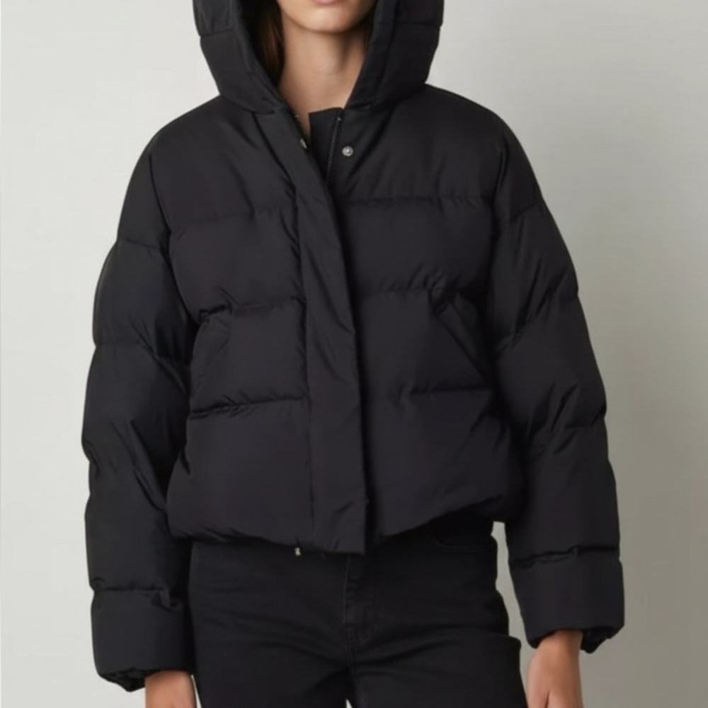 Velvet by Graham & Spencer Raylin Cropped Puffer Jacket hoodie